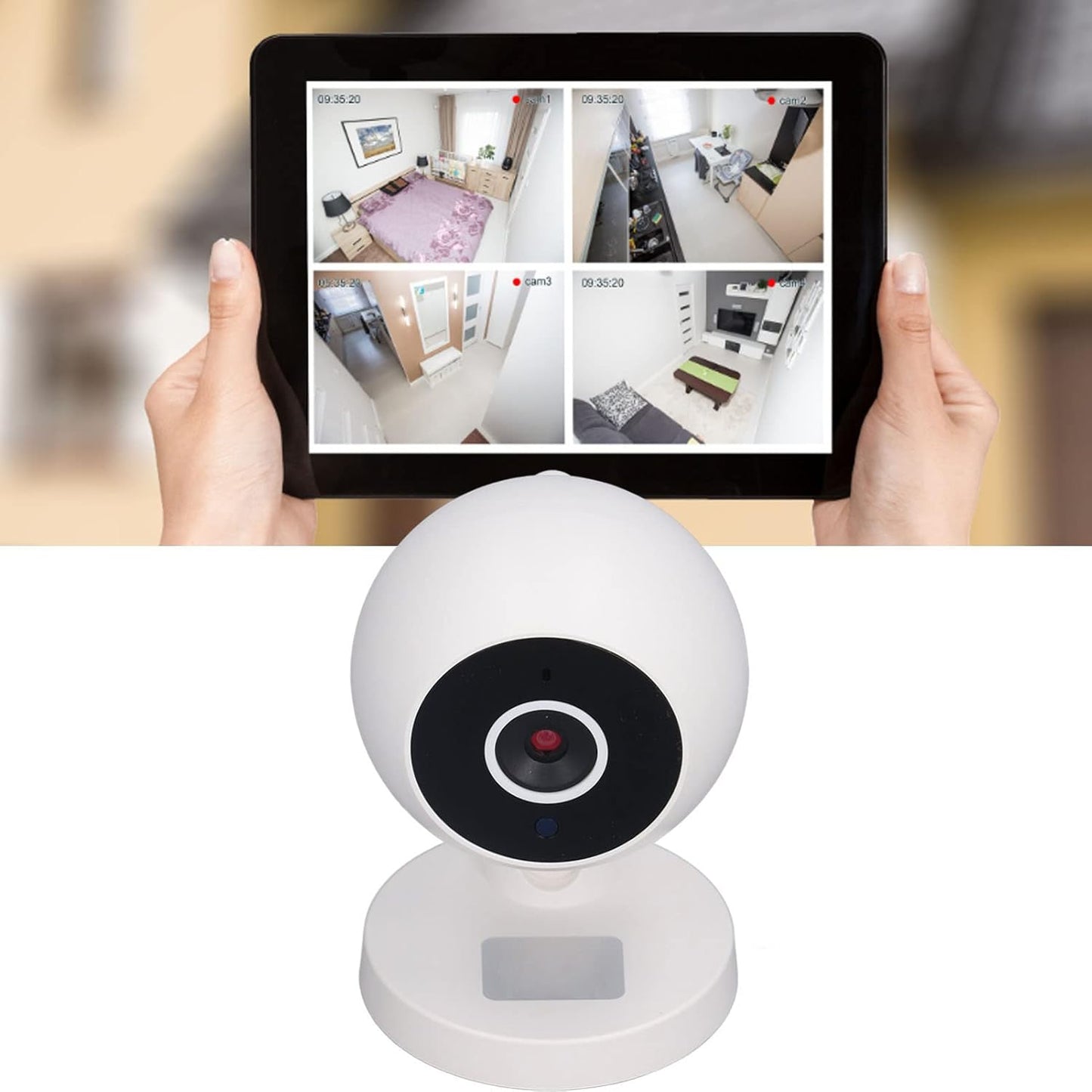 Security Camera 1080P Indoor Smart Security Camera for Baby and Pet Monitor with Motion Detection IR Night Vision 2 Way Audio Remote Viewing